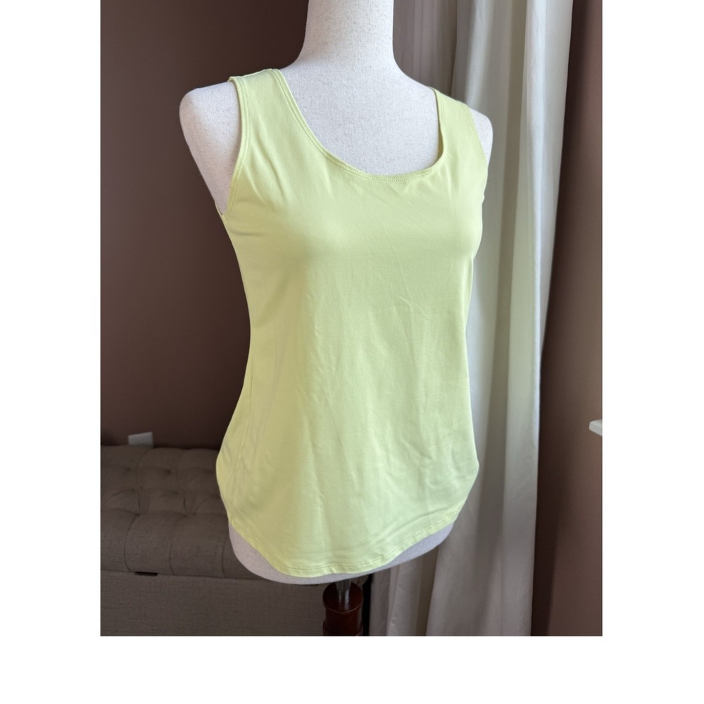 Chico's Lime Green / Yellow Tank Top, Size 1 (US Medium)